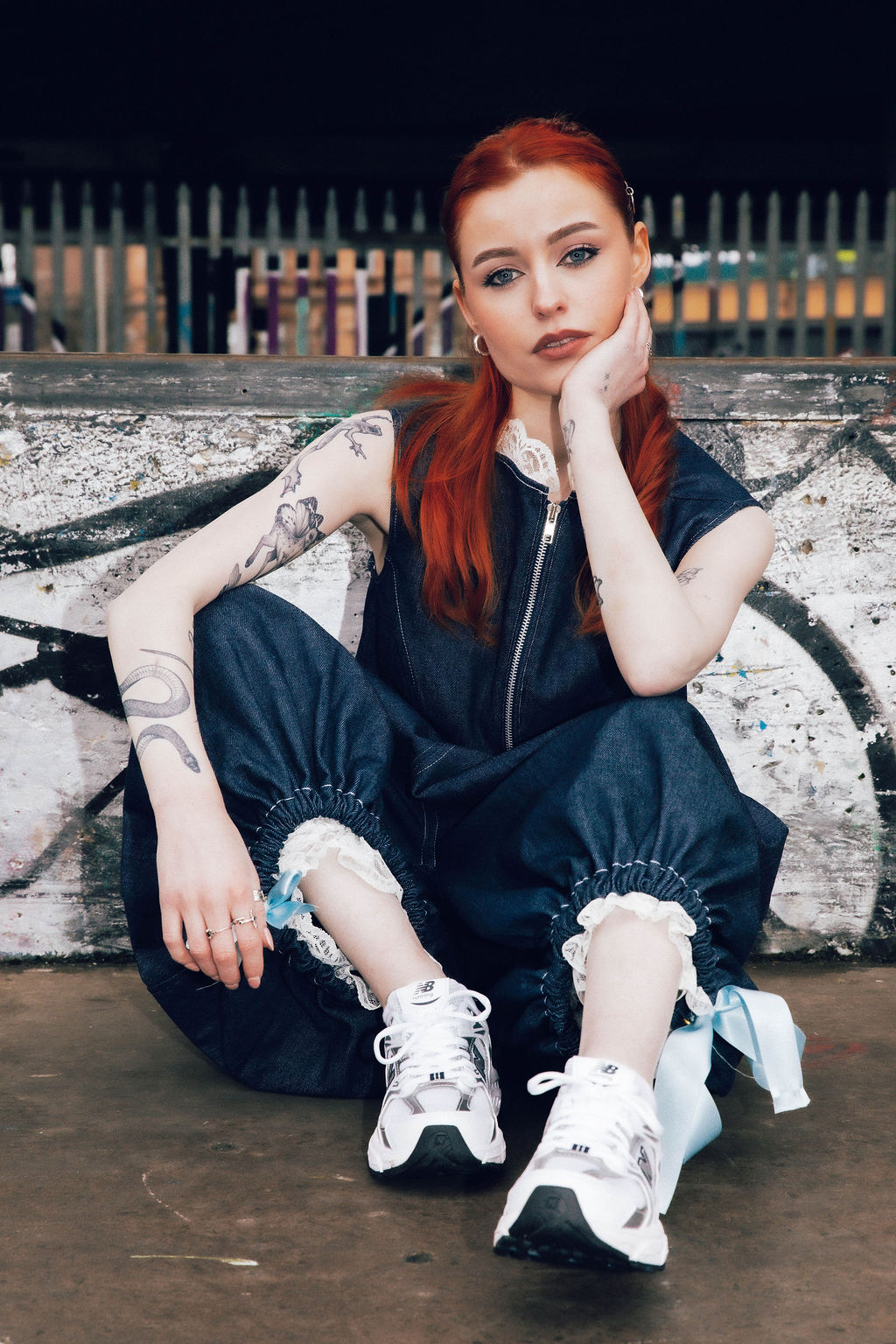 Sperrin Design garment photographed at an urban skate park